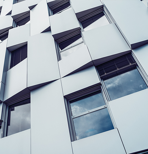 Mur-rideau en aluminium